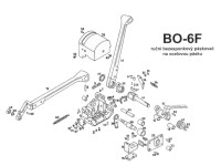 Páskovač BO-6F na ocelovou pásku šíře 13-20 mm