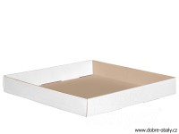 Pevná cukrářská krabice na patrové dorty 37 x 37 x 50 cm
