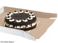 Pevná cukrářská krabice na vysoké dorty 37 x 37 x 30 cm