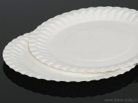 Pevný dezertní papírový talíř 18 cm