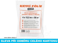 Plachta zakrývací profi 4 x 12,5 m HDPE, karton