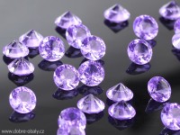 Plastové dekorační diamanty FIALOVÉ 20 mm