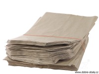 Sáček papírový hnědý s křížovým dnem 2 kg 