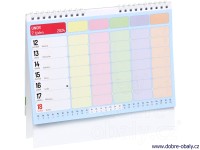 Stolní rodinný plánovací kalendář 2024