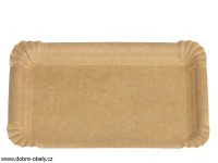 Tácek papírový KRAFT č. 4 - 13 x 20 cm HNĚDÝ