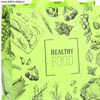 Taška ekologická   PIKNIK - HEALTHY food ZELENÁ