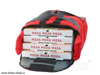 Termo taška na pizzu rozvážková 41x46x18cm červená