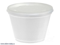 Termomisky polévkové bílé 450 ml pěnový PS, karton