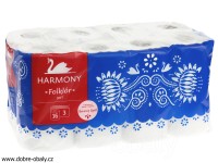 Toaletní papír Harmony Soft 3 vrstvý extra bílý, 16 ks