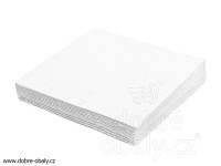 Ubrousky bílé 2-vrstvé 24x24 cm, 250ks