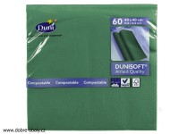 Ubrousky Dunisoft 40x40 cm DARK GREEN, 60ks