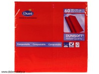 Ubrousky Dunisoft 40x40 cm RED, 60ks