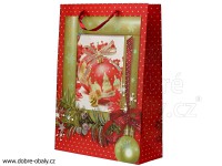 Vánoční dárková taška L 870327, mix - výhodné balení