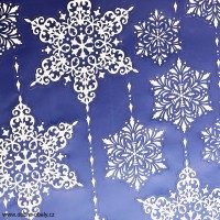 Vánoční dekorace na okno 887540 - Girlanda vločky