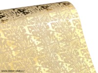 Vánoční kraftový papír SHINING MOMENTS - zlatý jelen