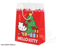 Vánoční papírová taška HELLO KITTY  L