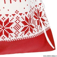 Vánoční textilní sáček se zatahovací stuhou 30 x 45 cm TRADIČNÍ 