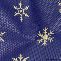 Vánoční textilní sáček se zatahovací stuhou 30 x 45 cm VLOČKY 