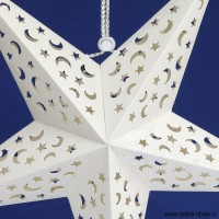 Vánoční závěsná papírová hvězda 40 cm