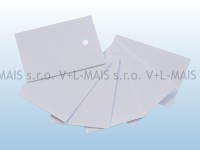 Visačky  papírové 40x50 mm bílé bez tisku, 2000 ks
